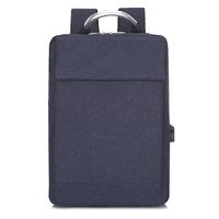 Рюкзак двухлямочный с жесткой ручкой, темно-синий, PB-007